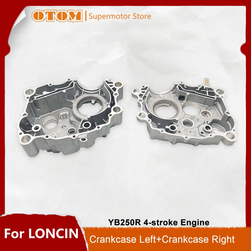 OTOM motocicleta izquierda derecha cárter manivela caja de cigüeñal para LONCIN YB250R KEWS K23 motor de 4 tiempos AVANTIS HENGJIAN piezas