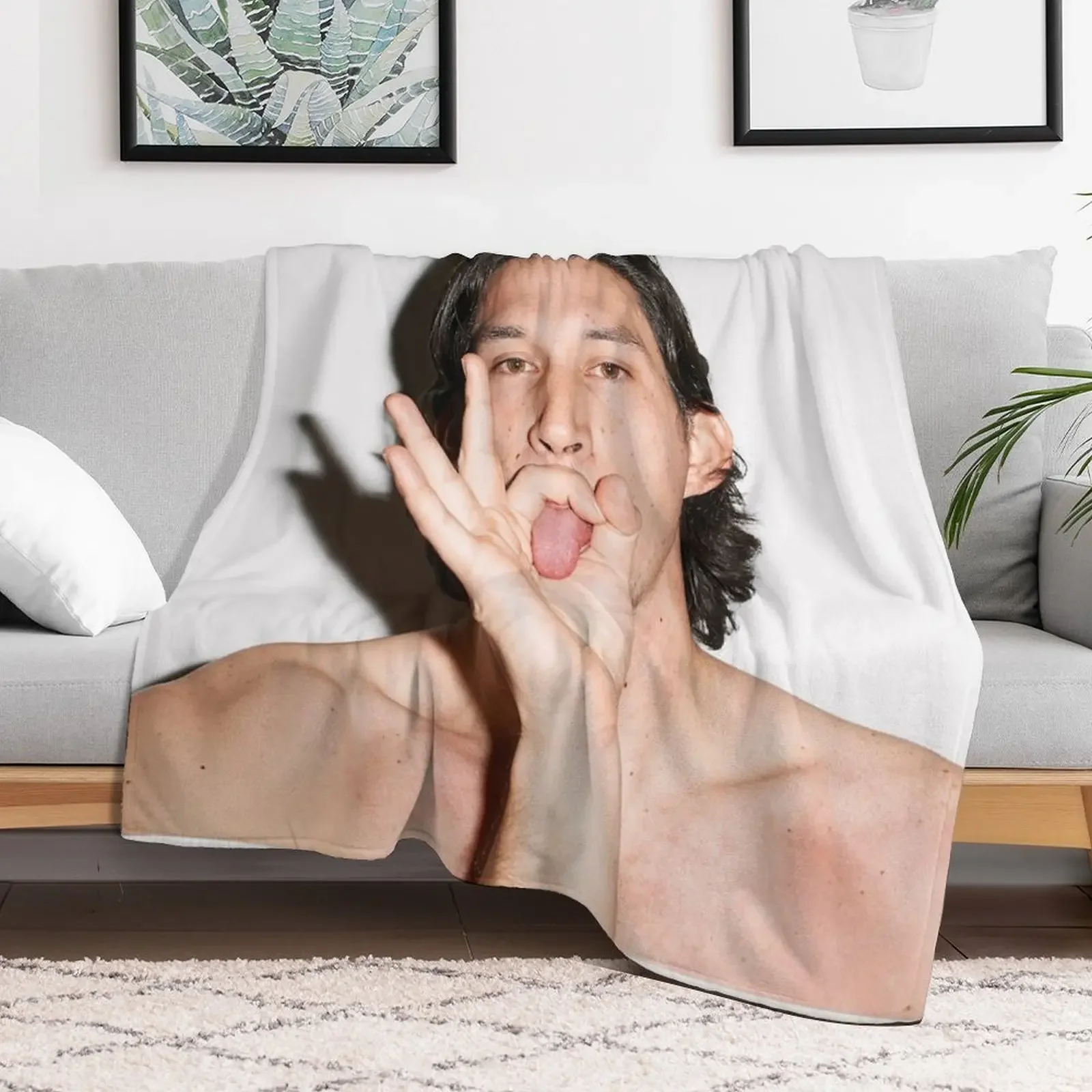 Adam Driver Throw Blanket Luxury St Retros Hairy Softest Blankets