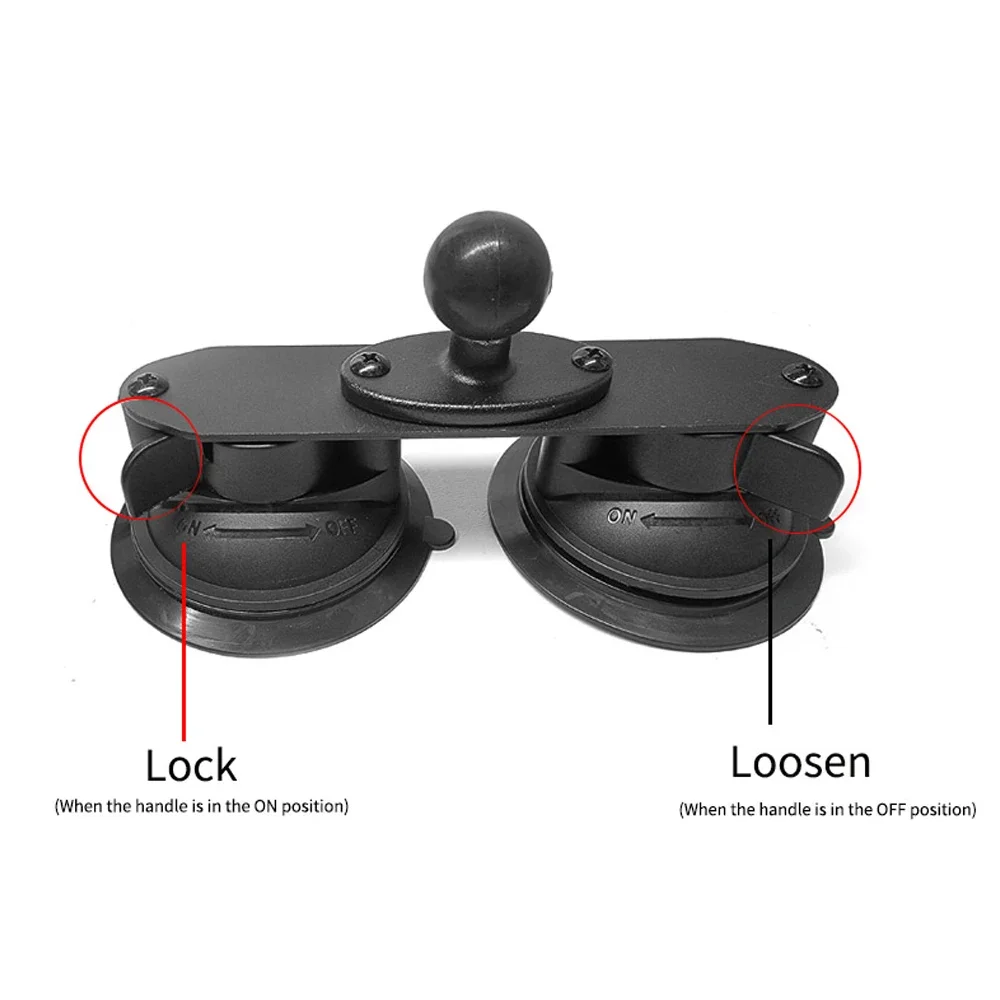 FF-H86 supporto a ventosa per auto doppio piatto con bastone Selfie invisibile adatto per Insta360 One R X2 X3 Rs GoPro Max accessorio