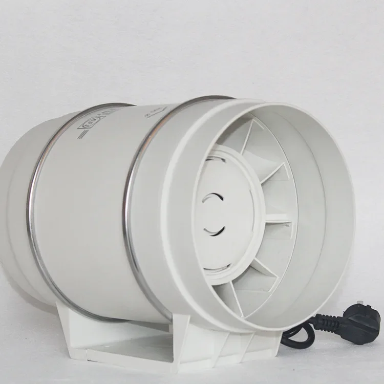 พัดลมดูดอากาศในแนวทแยงขนาด 10 นิ้ว พัดลมดูดอากาศอุตสาหกรรม พัดลมดูดอากาศแบบวงกลม บริสุทธิ์พัดลมดูดฝุ่น