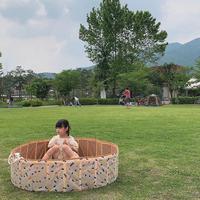 2025 New Korean Hot selling Children's Colorful Foldable Swimming Pool Baby Game Ocean Pool Toy Fence