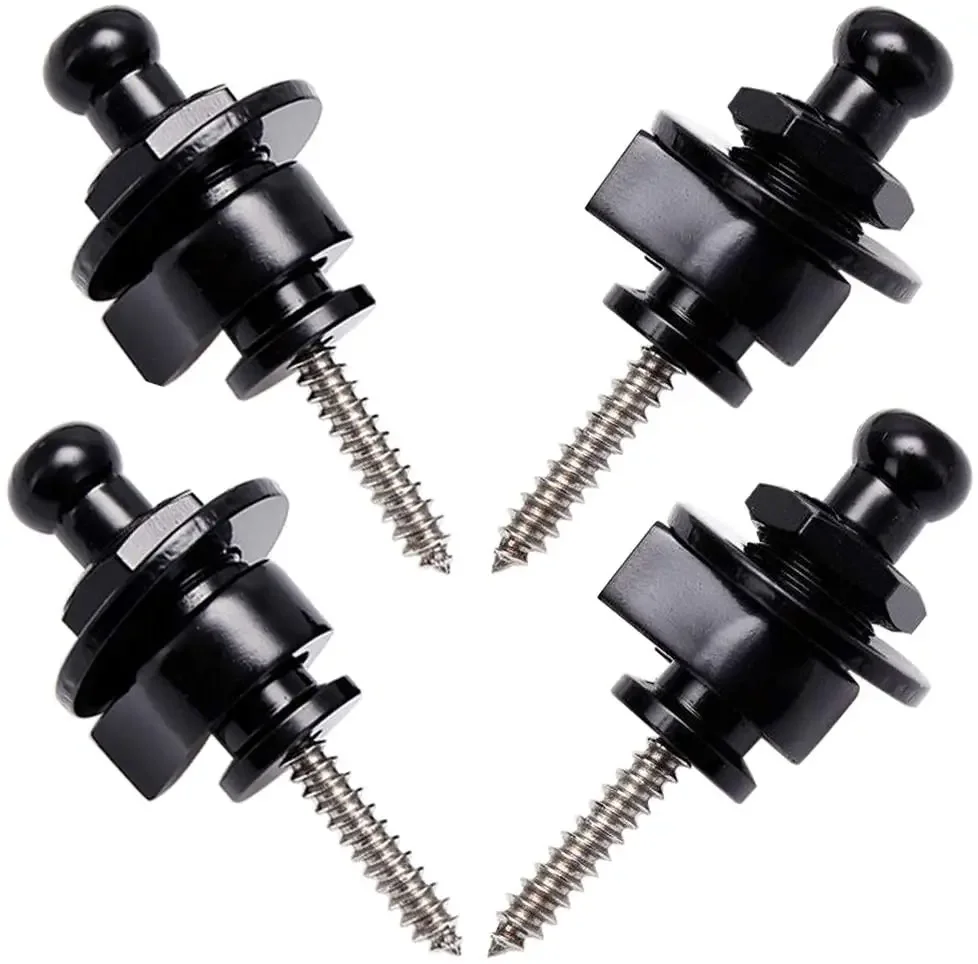 4pcs Guitar Strap Lock Buttons Metal Security Quick Release Guitar Strap Locks For All Acoustic Electric Bass Guitar Starp