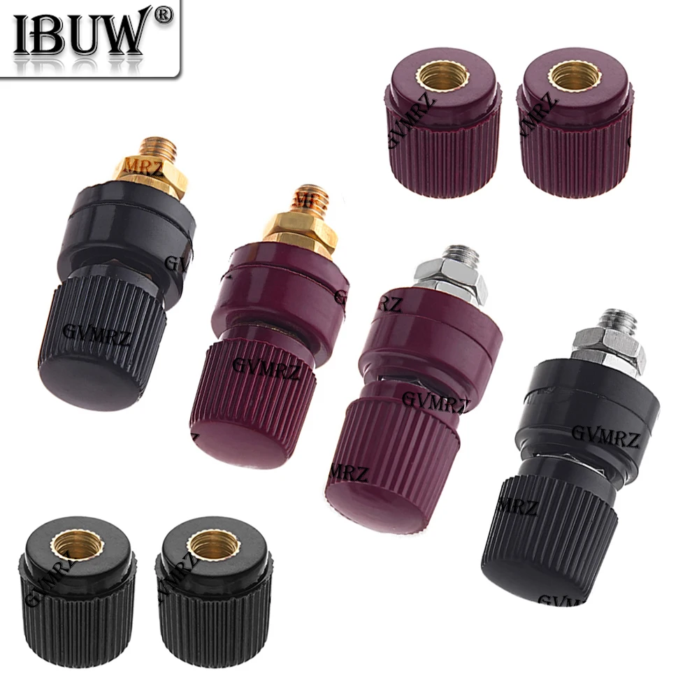 2PCS Power Supply Terminals MM Full 6333 Brass Terminal Blocks Copper Posts Welding Machine Inverter Post Connector M6