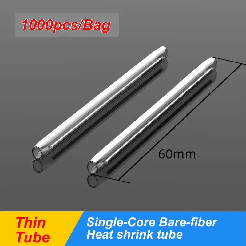 

1000pcs/lot 60mm*1.2mm Heat Shrink Splice Protector，Fiber Cable Protection Sleeves FTTH Heat Shrink Splice Protector