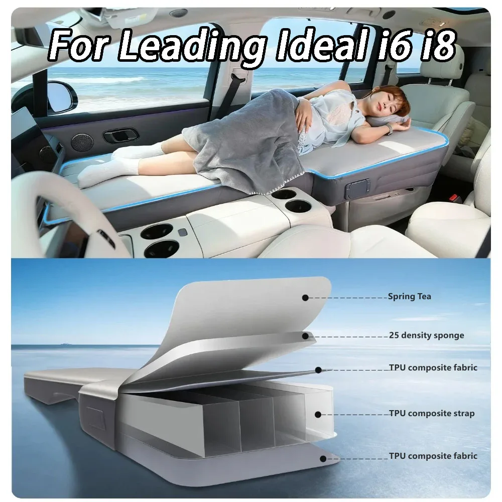 For Leading Ideal i6 i8 Travel Bed with Air Pump Self-driving Inflatable Couch Outdoor Camping Rear Sleeping Mat