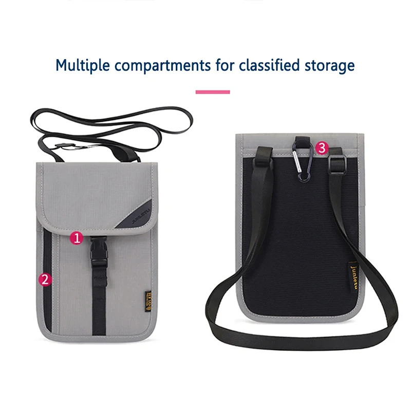 Waterproof Travel Passport Holder Bag Men Women Anti-Theft Document Storage Bags Rfid Id Credit Card Organizer Neck Pouch Wallet