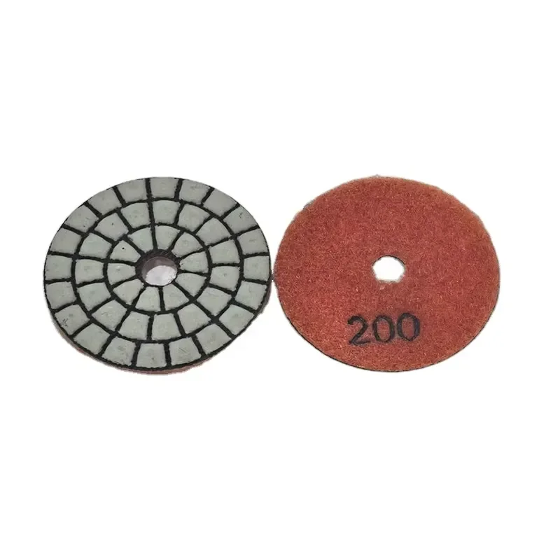 FY 50mm Mini Flexible Resin Diamond Dry Grinding Pad For Marble Granite Sintered Stone Angle Grinder Polishing Disc