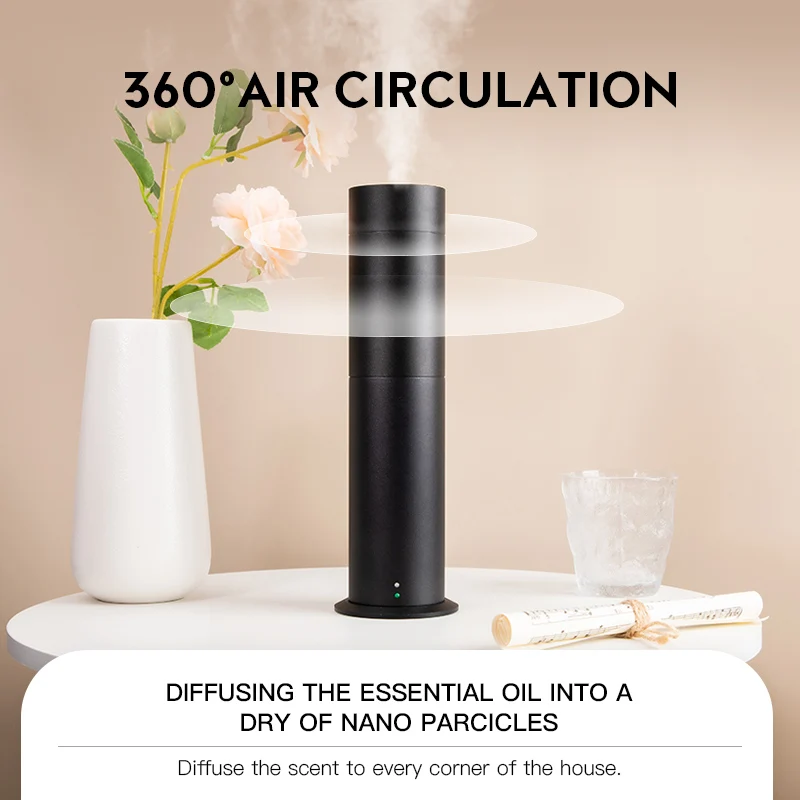 NAMSTE dyfuzor olejków eterycznych dyfuzor aromatyczny ze stopu aluminium inteligentny pilot automatyczny odświeżacz powietrza do domowy Hotel