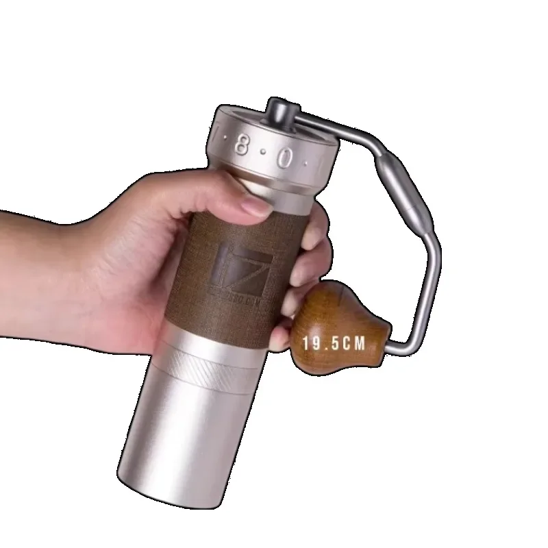 CHKJ Aluminum 48mm Burr Fine Adjustment Mechanism Classic Design Main Design, Special Manual Coffee Grinder