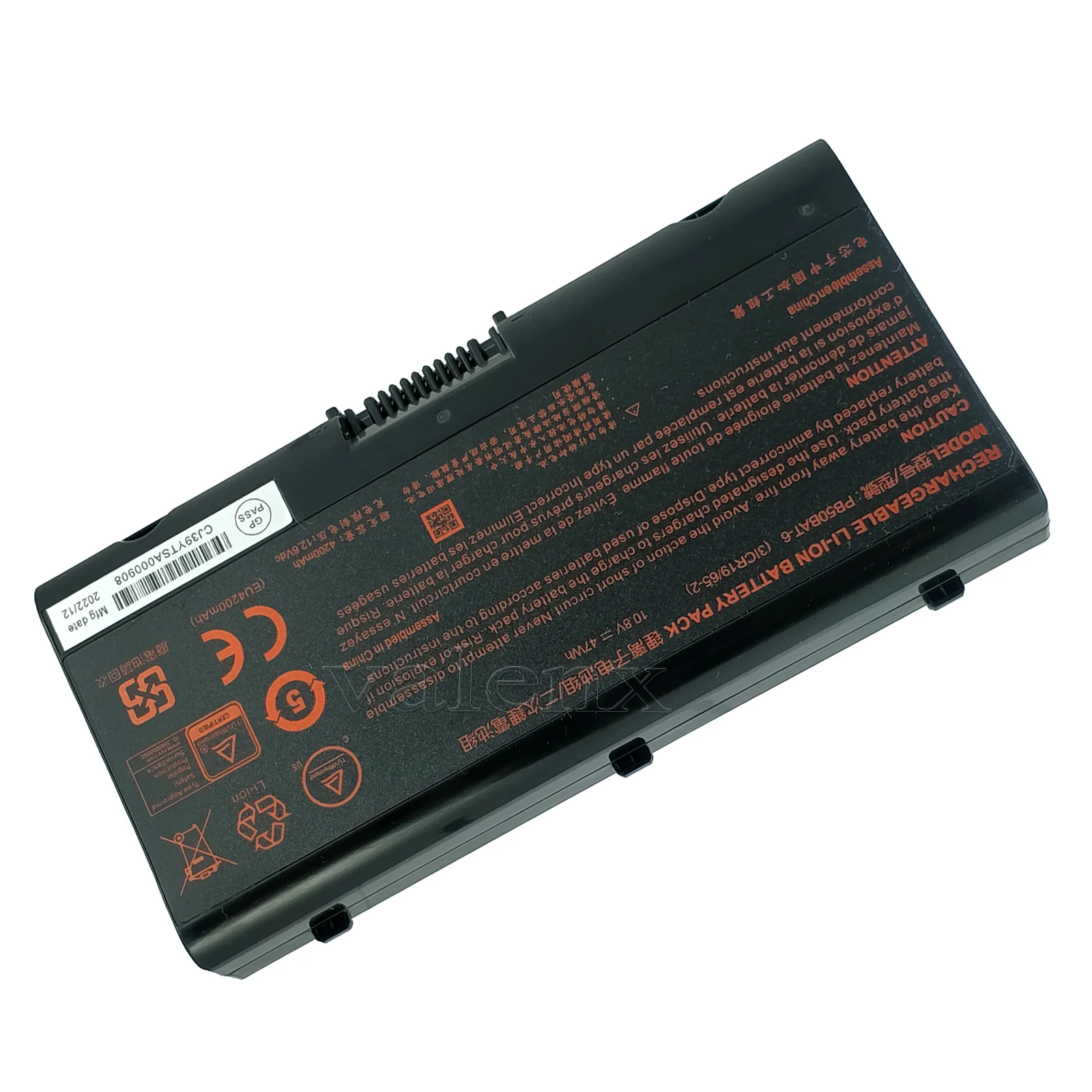 PB50BAT-6 6-87-PB50S-61D00 Battery for Hasee PB50 PB51 CPB5S01 CPB5S04 M7-E6S3 Z8 CR7P1 G8-CU7PK Z9-CU7PK G10-CU7PF