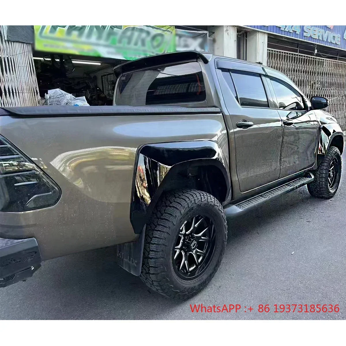 Car accessories for toyot hilux revo rocco 2020 2021 2022 upgrade 2023 GR sport model include bumper grille fender flare