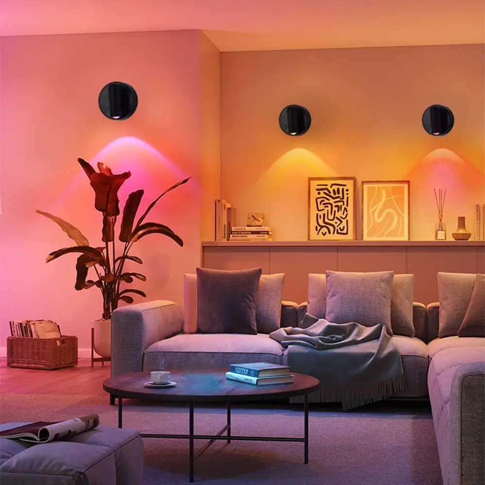 

Беспроводные светодиодные настенные светильники с регулировкой яркости 360° ° Вращающийся магнитный настенный светильник с USB-зарядкой и регулируемой яркостью