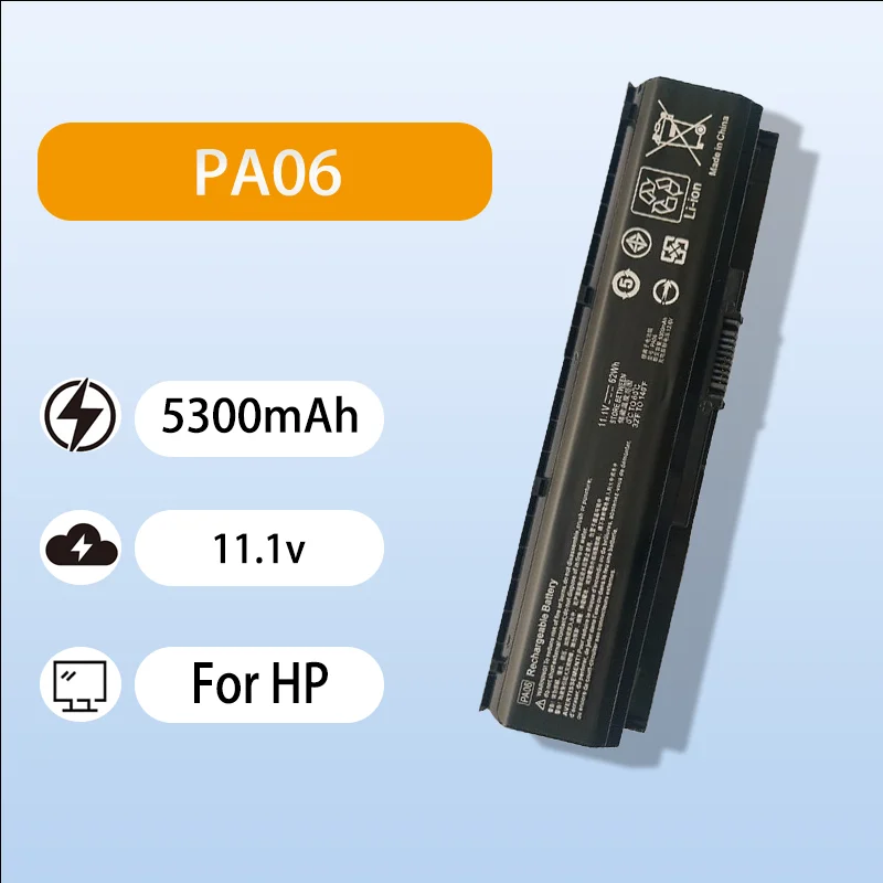 

Premium PA06 Laptop Battery For HP TPN-Q174 17-w200ng 17-ab HSTNN-DB7K 11.1V 5300mAh Safe Durable High Performance Battery