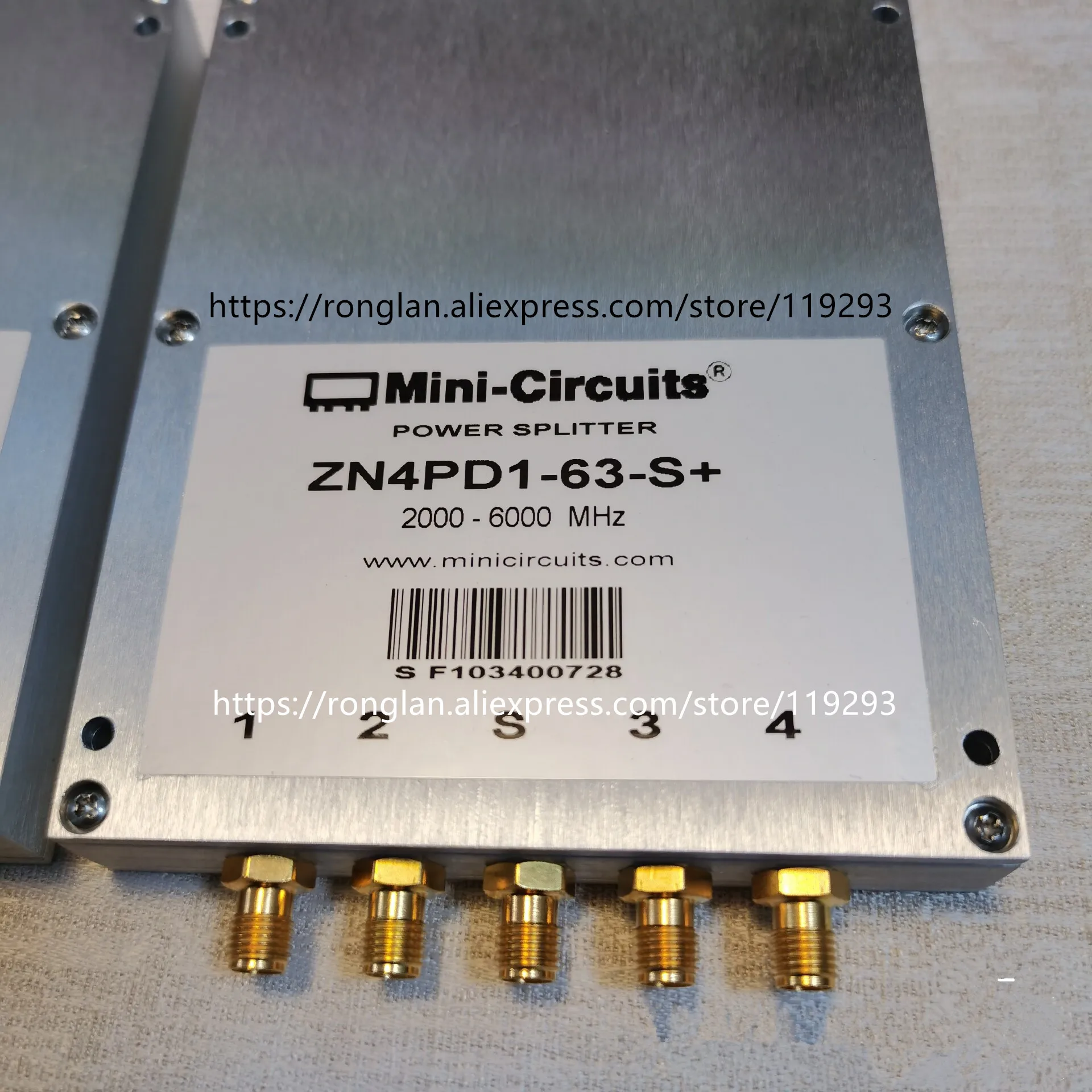 [BELLA] The new Mini-Circuits ZN4PD1-63-S+ 2000-6000MHz a four divider SMA