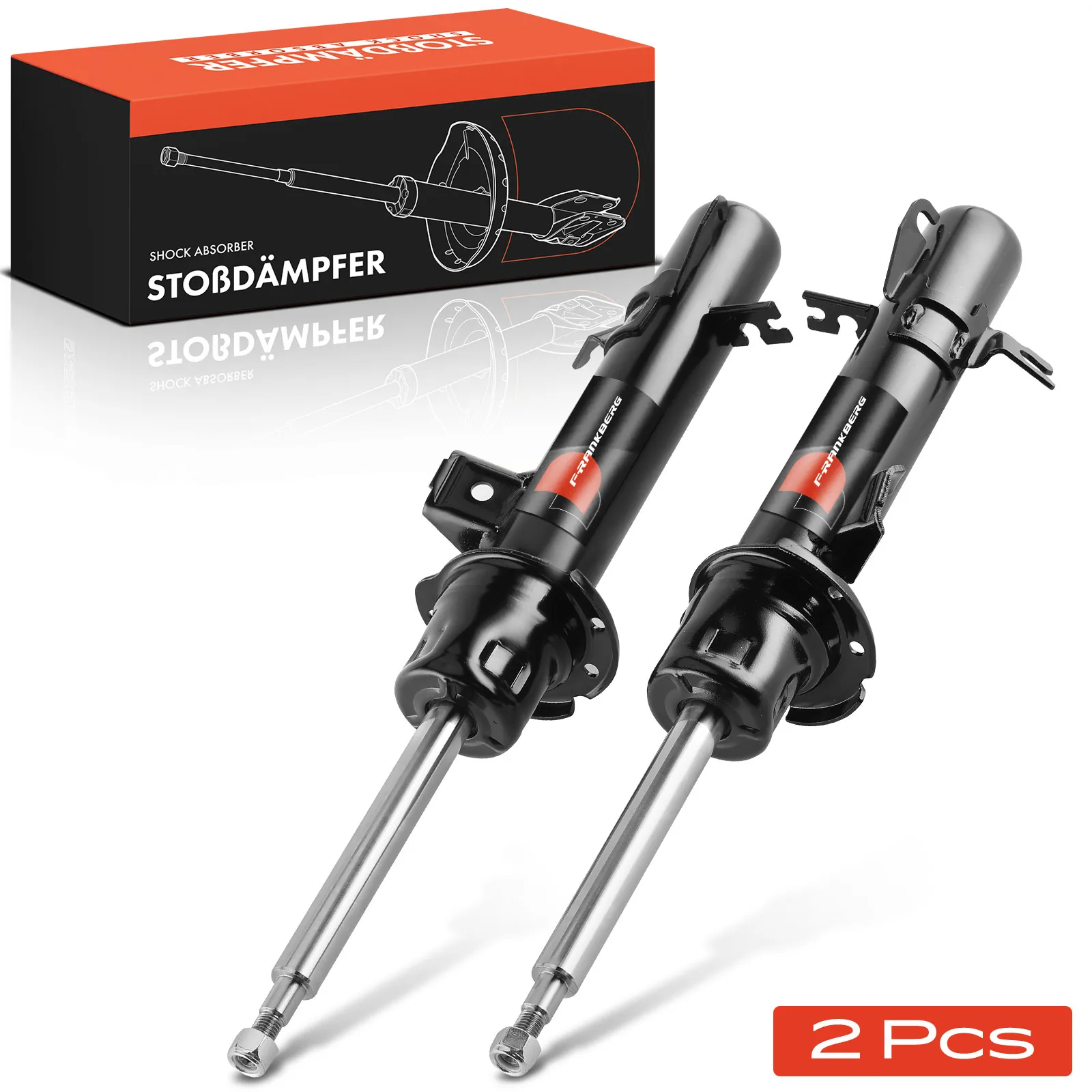 Frankberg 2x schokdemper vooras voor MINI Mini Countryman R60 Mini Paceman R61 2010-2016 9807008 31319807007 31319807008
