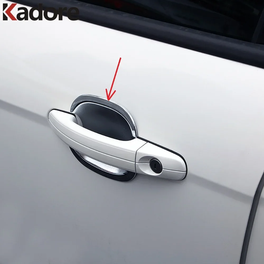 Side Door Handle Bowl Cup Cover Trim For Ford Focus 2004 2005 2006 2007 2008 2009 2010 2011 ABS Chrome Car Exterior Accessories