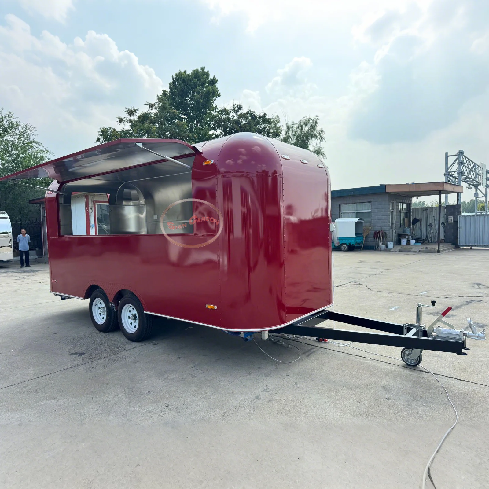 

Custom mobile Mobile Fast Food Truck Trailers Fully Equipped Coffee Ice Cream Food Cart Food Truck With Kitchen