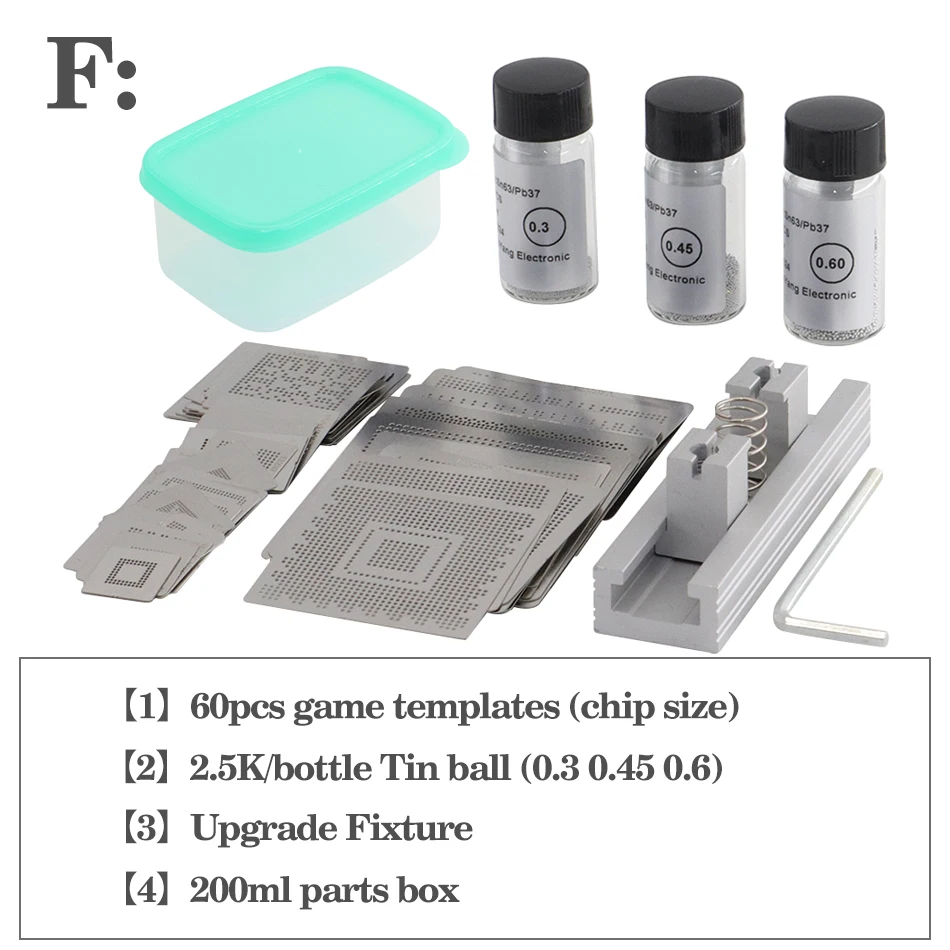 Hochwertige 47 Stück/60 Stück Spielekonsole BGA Druckschweißform Vorlage Montage PS5 PS3-CPU PS3-GPU PS4 CXD90042GG CXD90061GG