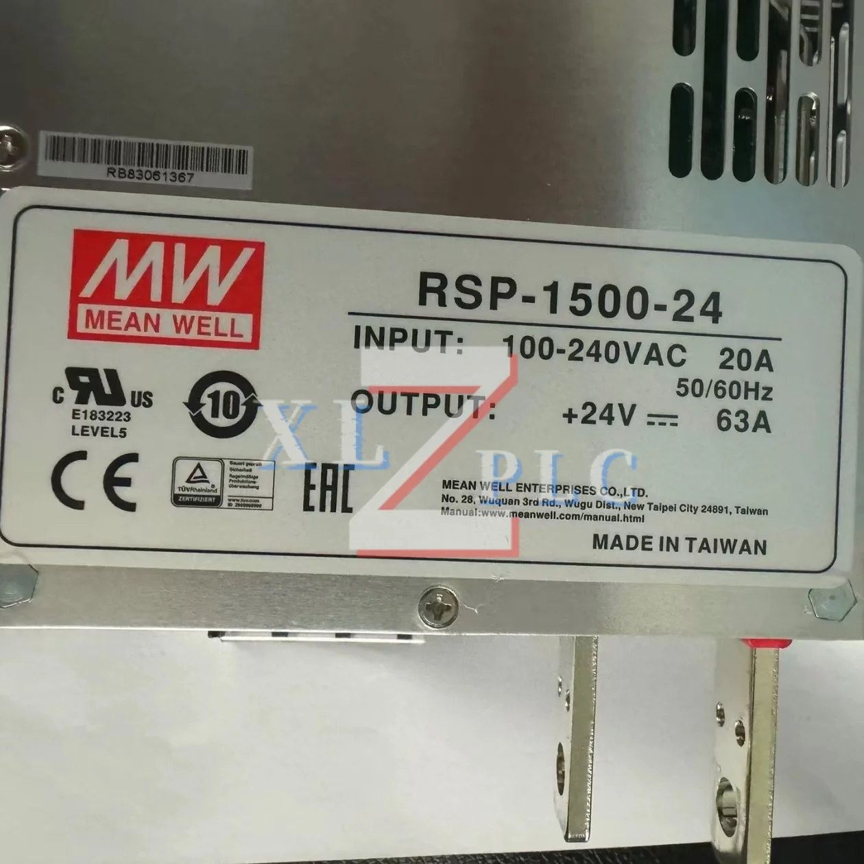 جديد الأصلي RSP-1500-24 تحويل التيار الكهربائي