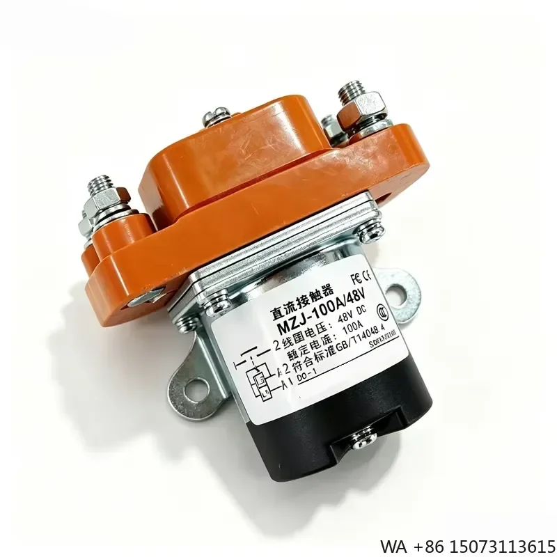 for MZJ 100A 48V DC Contactor 100 Amp 48 Volt Coil 1NO Normally Open Heavy Duty Magnetic Power Relay High Current Switch