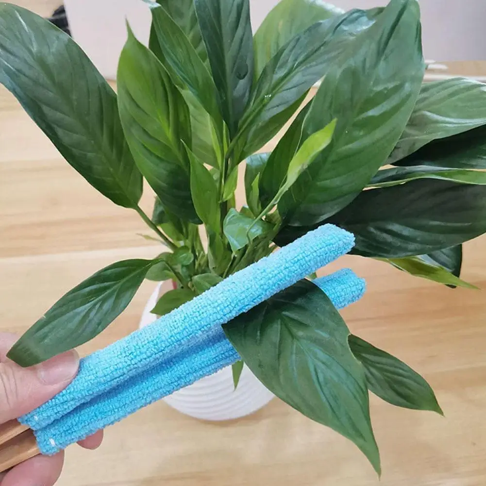 

Leaf Cleaning Tongs Handheld Green Plant Cleaner Washable Microfiber Sleeve Reusable Dusting Clamp For Indoor Plants Houseplant