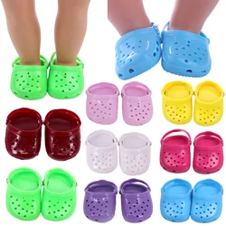 8 colores zoccoli da giardino bambola Crocs scarpe per neonato 43 CM 18 pollici bambola americana la nostra generazione ragazza giocattolo Nenuco 42CM bambola Nancy