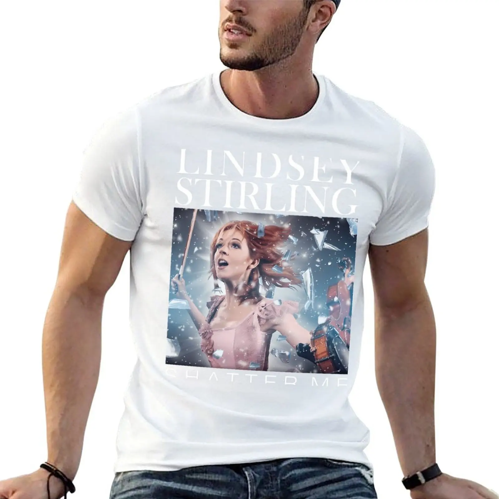ليندسي ستيرلينغ تي شيرت الرجال تي شيرت القطن 100% أنيمي تي شيرت للرجل g رجل تي شيرت للرجال تي شيرت
