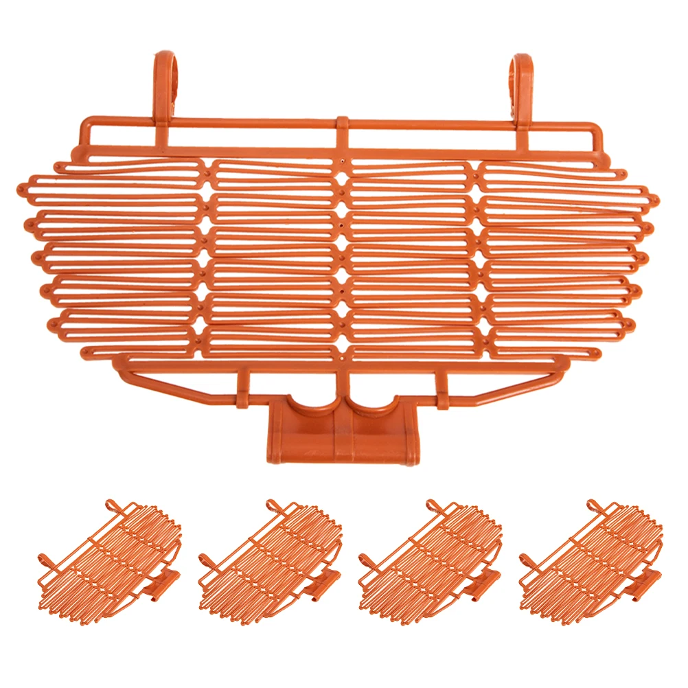 

5pcs Bike Basket Cover Foldable Front Luggage Protective Lid Lightweight Durable Plastic Easy Installation Cycling Supply