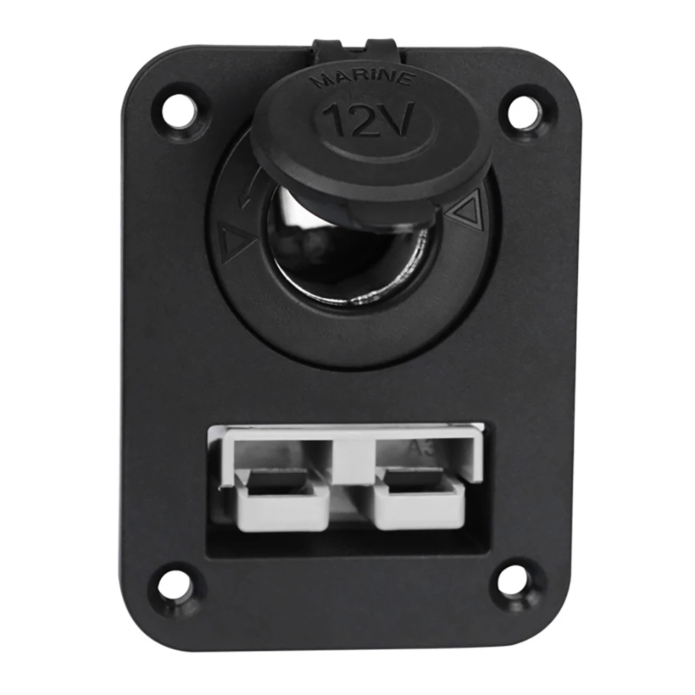 Flush Mount 50 Amp for Anderson Plug Mounting Bracket Panel Cover with Power Socket for Caravan Camper Boat