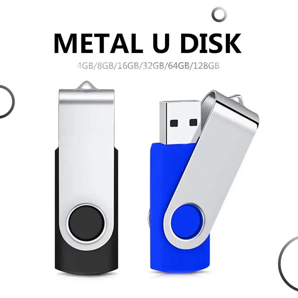 Clé USB étanche en métal avec logo gratuit, clé USB, procureur 100, 16 Go, 8 Go, 32 Go, 64 Go, 128 Go, 2.0 pièces