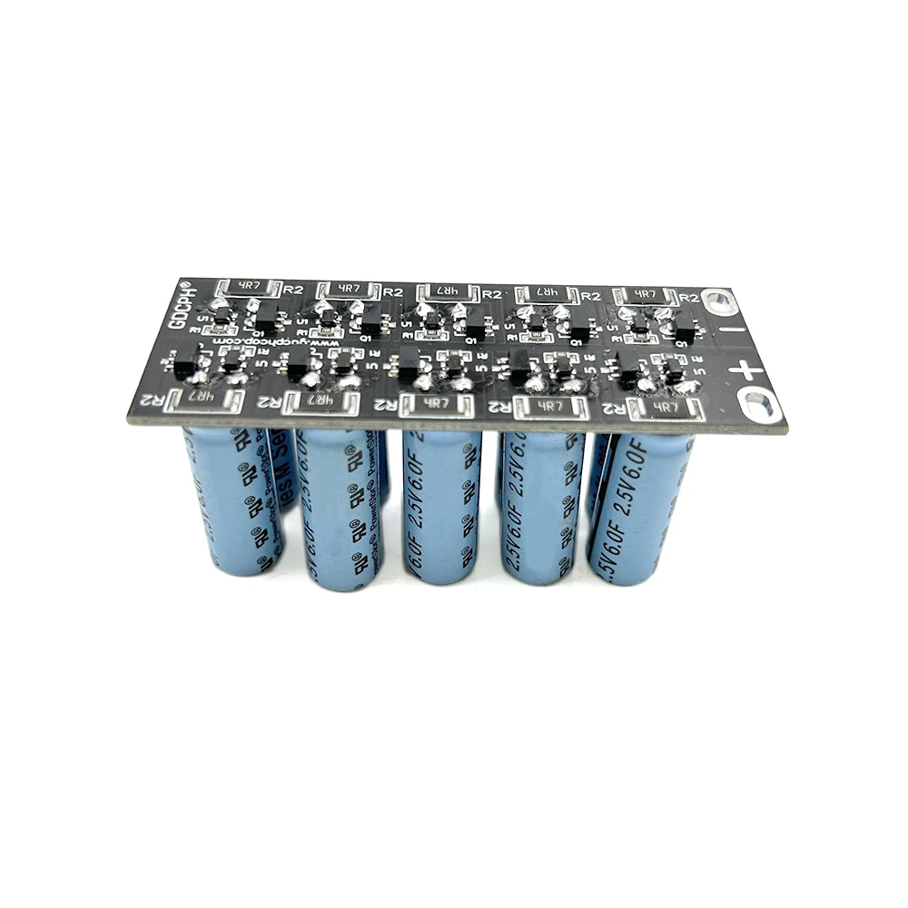 Powerstor 25V0.6F Super Capacitor 2.5V6F Super Farad Capacitor com placa de proteção de equilíbrio Módulo pequeno
