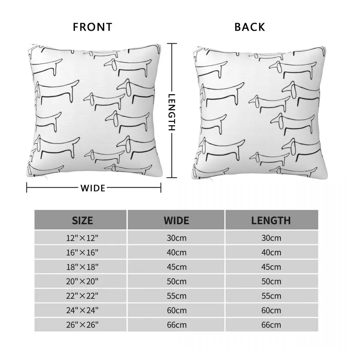 Pablo Picasso Wild Wiener Dog Dachshund Square Pillowcase Cushion Cover Decorative Pillow Case Velvet Throw Pillow cover Home