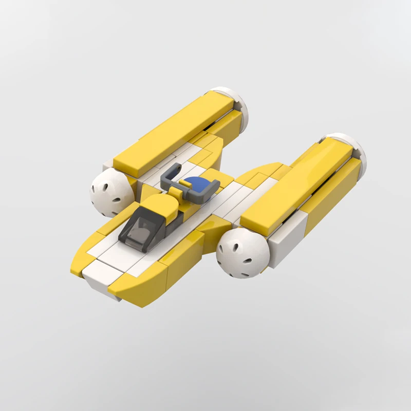 62 PCS MOC Stars Warss Micro-escala Y-wing Minúsculo Modelo DIY Blocos de Construção Brinquedos de Aniversário Presente