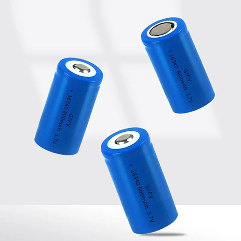 Batteria ricaricabile CR123A 800mAh 3.7V RCR123 CR123 16340 batterie al litio per penna laser Torcia a LED Telecamera di sicurezza cellulare