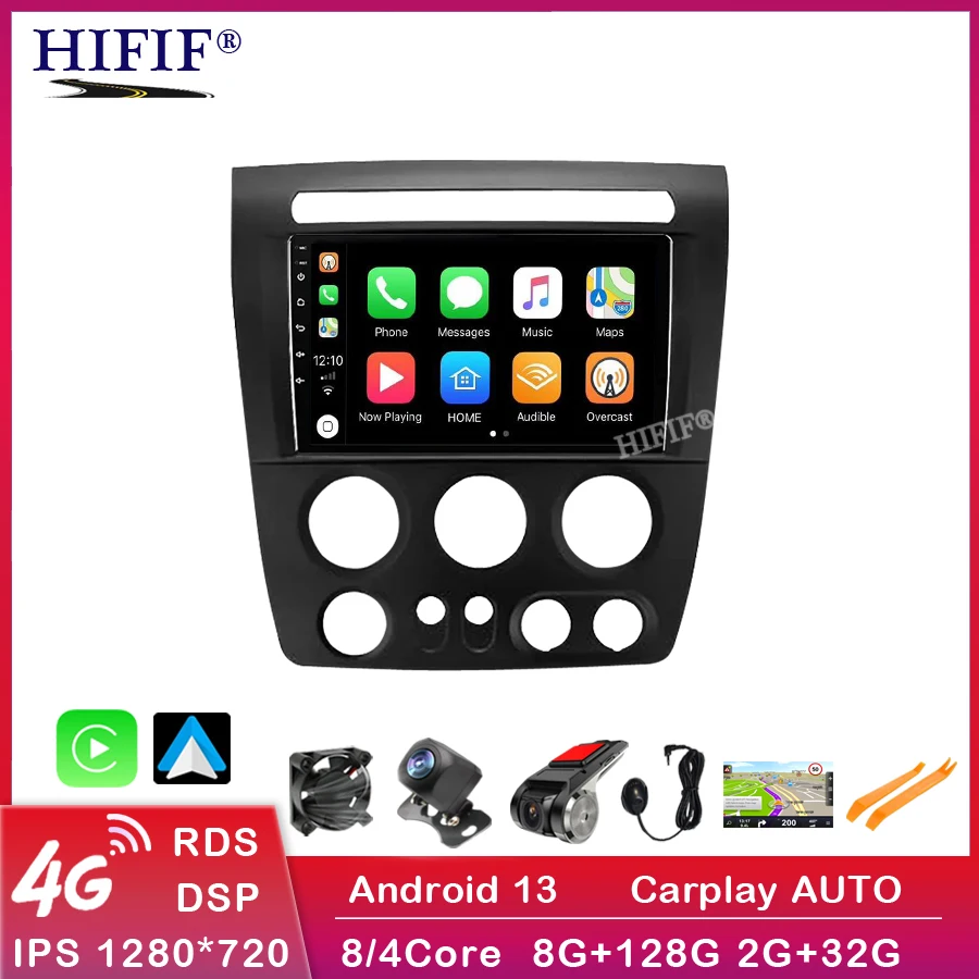 

Android 13 Autoradio For Hummer H3 2005-2011 Multimedia Video Player Navigation GPS DSP Auto No 2din Tape Recorder DVD