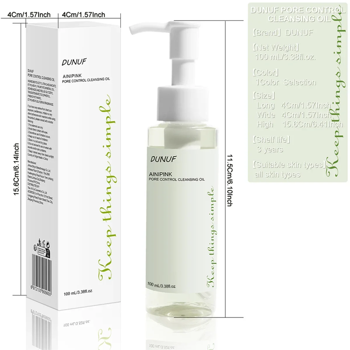 植物エキス配合の100MLクレンジングオイル 毛穴の奥深くまでクレンジング 保湿 黒ずみを軽減 メイク落とし 顔のスキンケア用