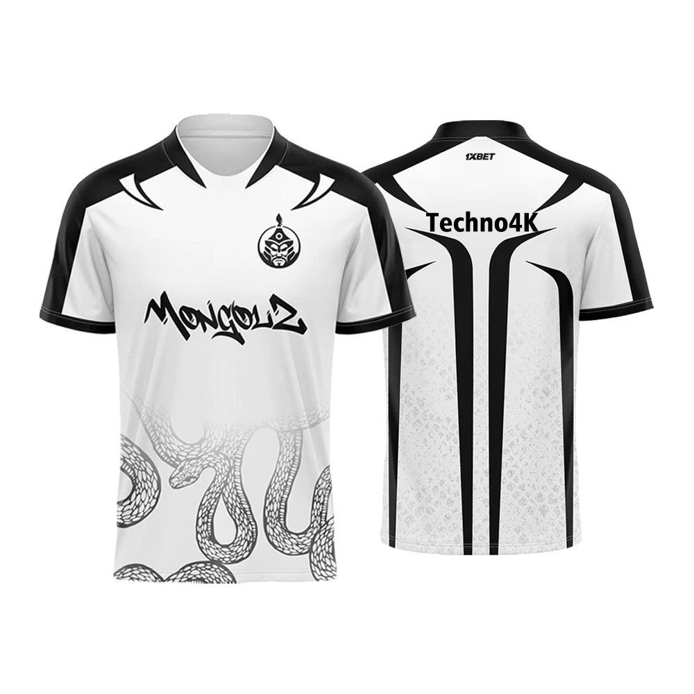 The MongolZ Esports Club 2025 Uniforms CSGO Major Training Tops Sports Breathable Jerseys CS2 Player Custom T-shirts Kid's Tees image 3