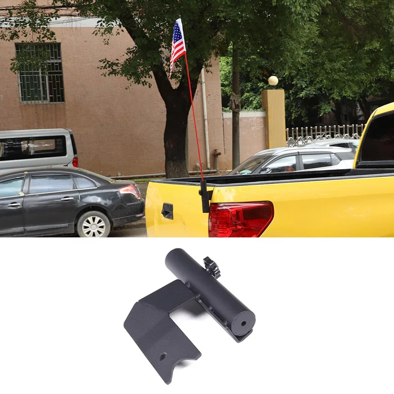 OFF ROAD Truck Trunk Bed Antenna Aerials Bracket Flag Pole Mount Steel Holder 1 PCS For Toyota Tundra 2007-2013 Car Accessories