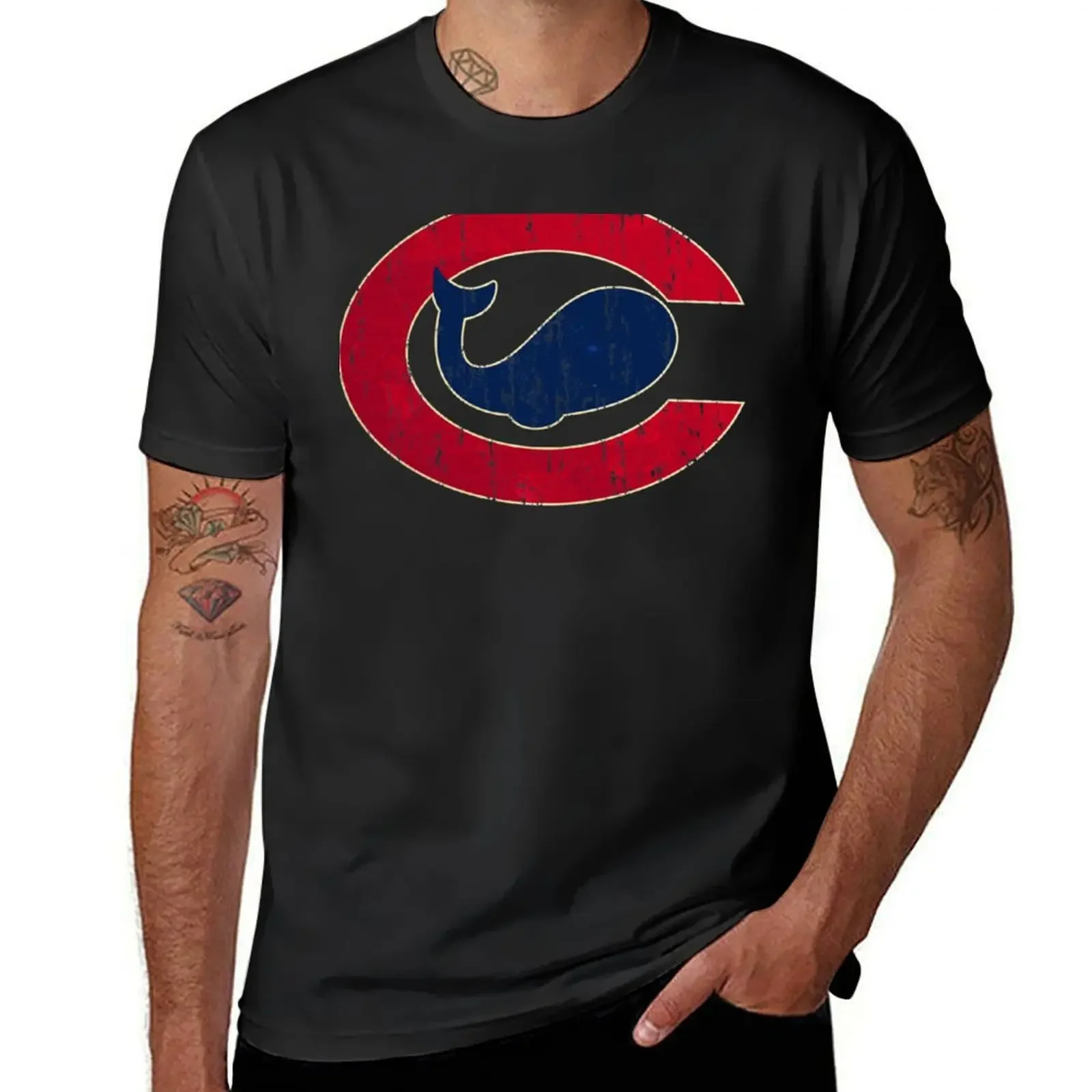 Chicago Whales T-Shirt anime figures customs graphic tee shirt custom t shirt Men's t-shirt