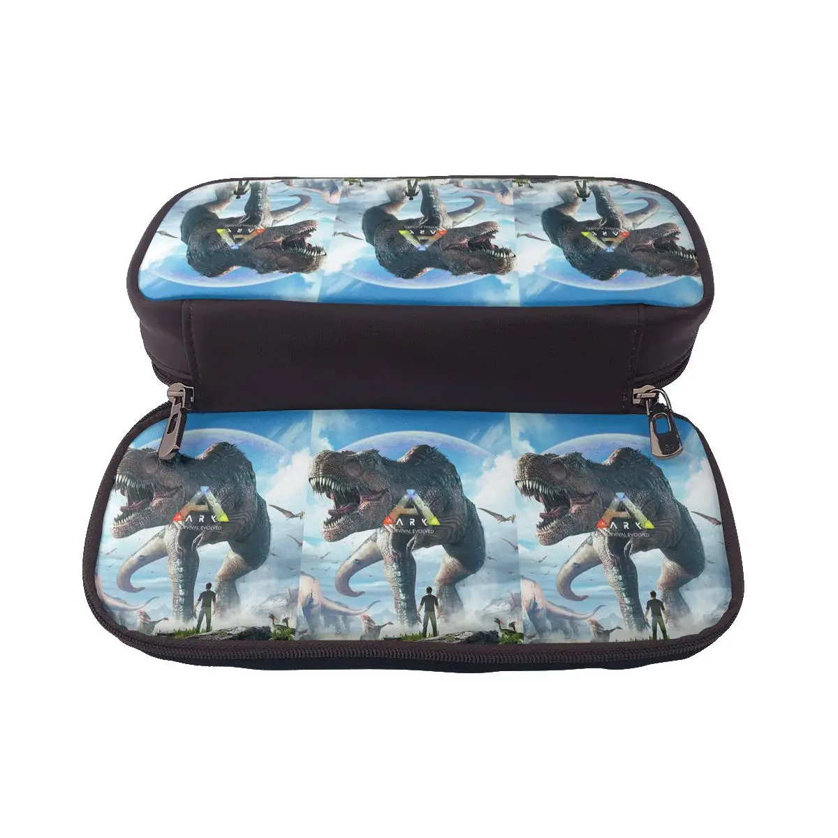 Trousse à crayons en cuir Ark Survival Evolved, idée cadeau pour enfants, boîte à stylos, sac à crayons, fournitures de papeterie, sac porte-stylos