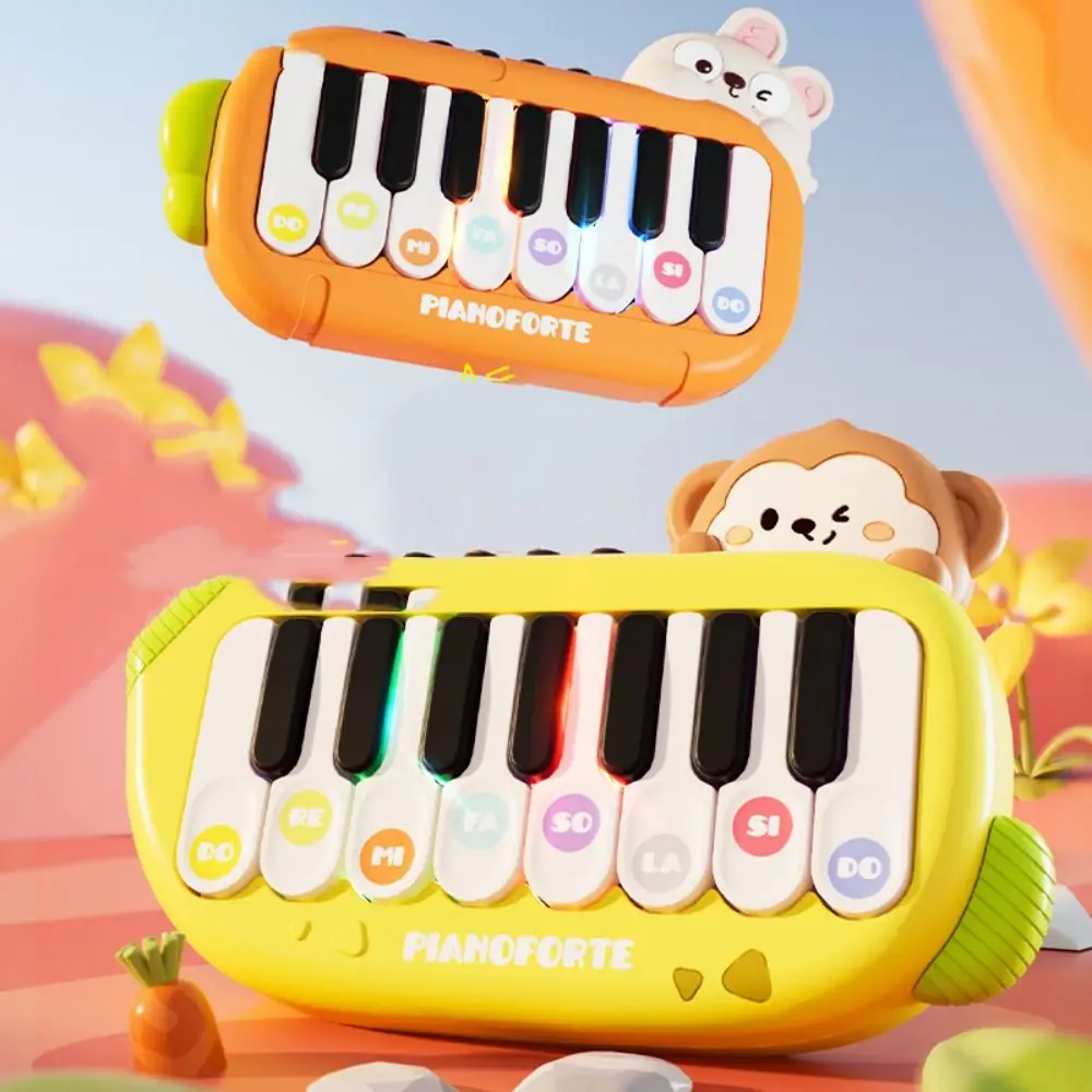 Early Education Mini Electric Keyboard Learning Music Electronic Organ Electronic Musical Toys Light with Music Score