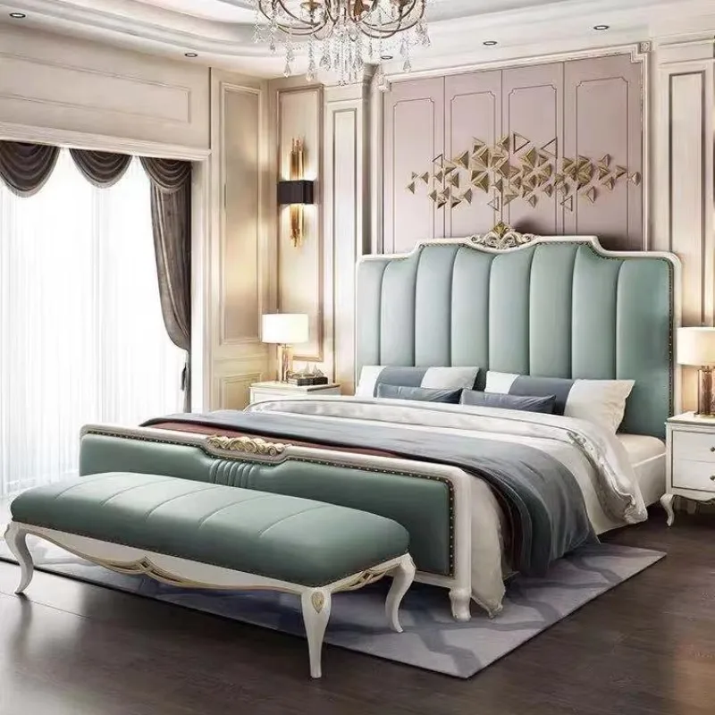 Headboard Adult Double Bed Comforter Luxury Modern Twin Full Size Double Bed Monster Bedframe Letto Matrimoniale Home Furniture