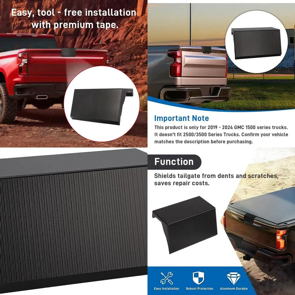 

Алюминиевая защита задней двери GMC для GMC 2019-2024 гг. | Грузовики Chevy серии 1500 для защиты задней двери Multi-PRO — царапины и