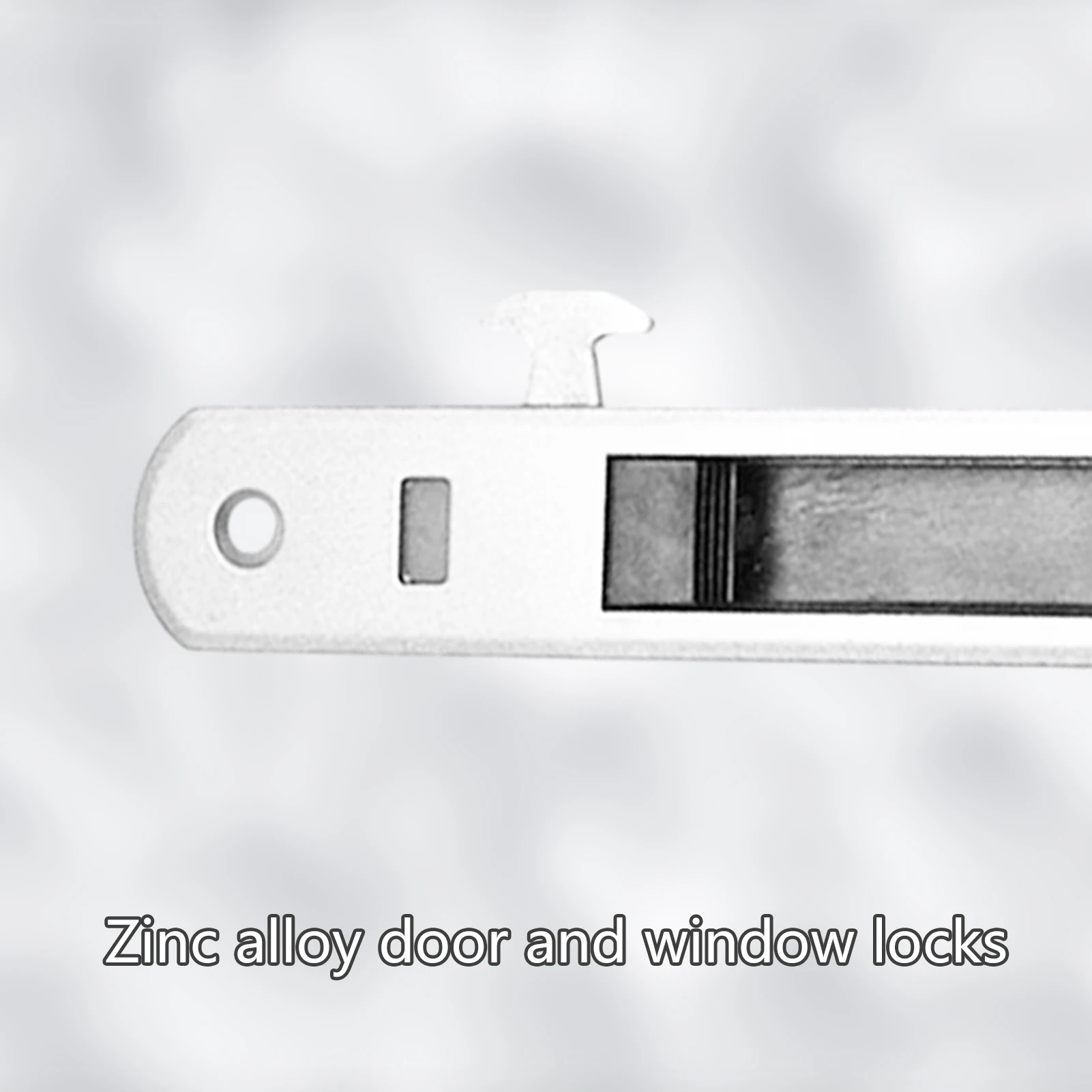 Zinc Alloy Slide Door Lock Smooth Push and Pull Silent Operation Lock for Outdoor Garage Furniture