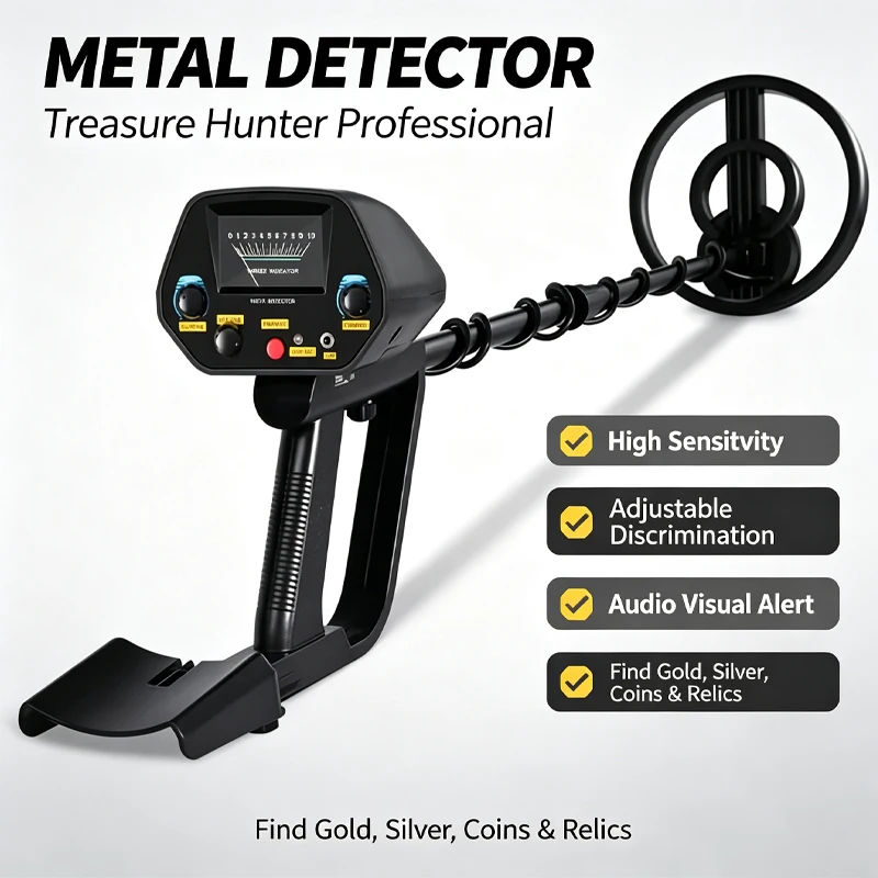 MD4080 Archaeological Handheld Metal Detector High Sensitivity With Pointer Screen For Gold Copper Coin Treasure Finder