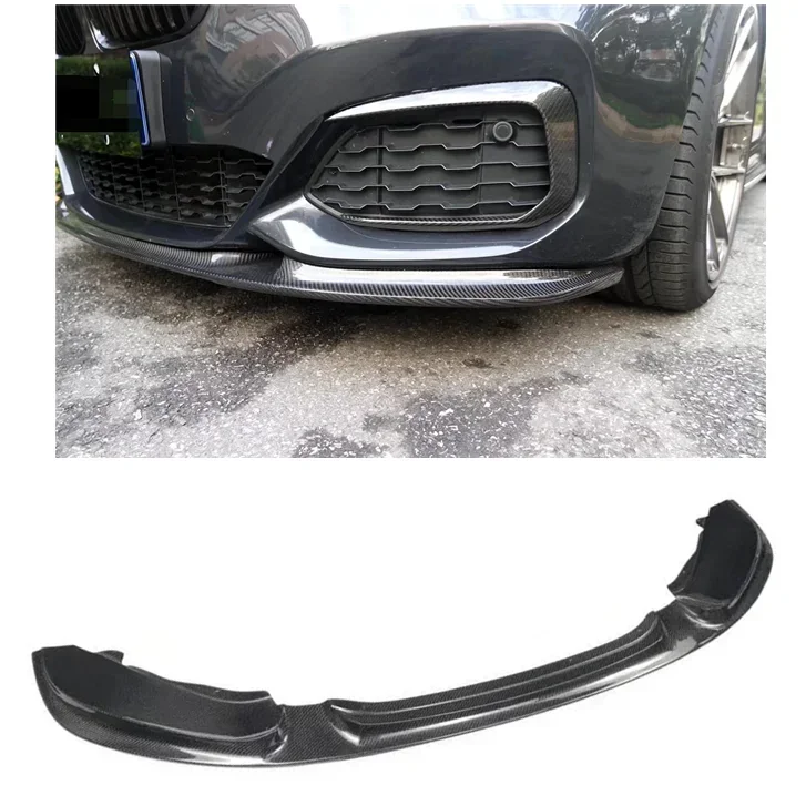 3D Design Dry Carbon Fiber Auto Parts 2015-2019 For BMW 1 Series F20 LCI HATCHBACK F21 Sline M140i  Front Bumper Lip