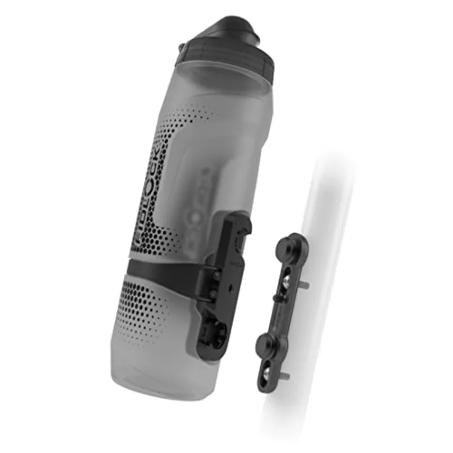 

Бутылка Twist Bottle 800 мл/27 унций + система крепления на велосипед, новая герметичная самозакрывающаяся крышка, магнитный держатель для бутылки на велосипед (без крепления на раму), цвет Smoke