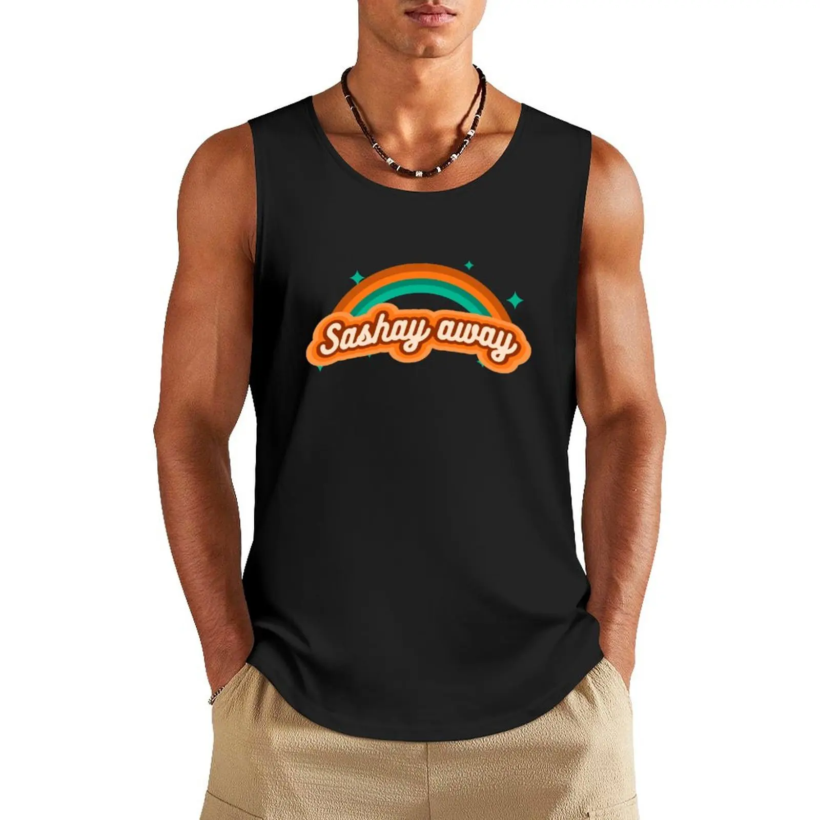 Sashay Away - Sparkle Tank Top Bodybuilding shirt sleeveless tshirts for men