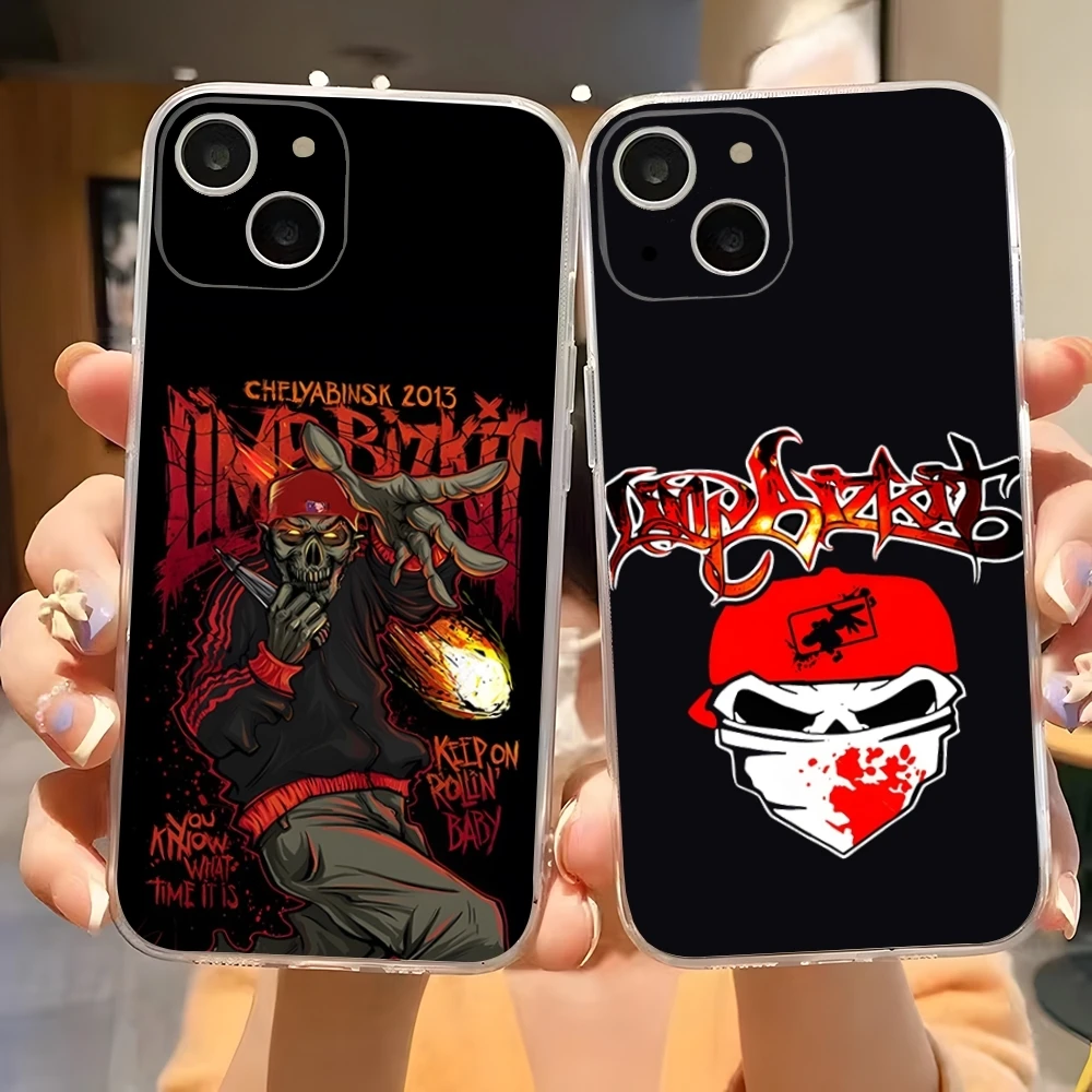 Limp Bizkit Phone Case for 15 Pro Max iphone 14 Pro Max 12 15 13 Pro 11 Xr X Xs 8 7 Plus Transparent Back Cover