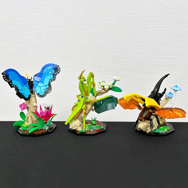 1111pcs Ideas 21342 Insect Collection Animal Model Butterfly Beetle Building Blocks DIY Children Puzzle Assemble Toys Kid Gifts